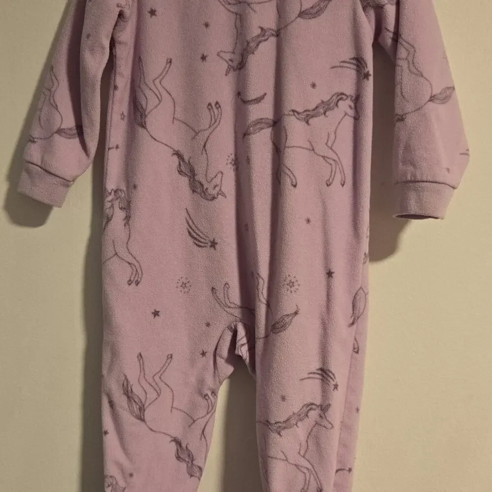 Carters Bundle Unicorn/Polar Bear/Apple Fleece‎ Footed Pj's 24m